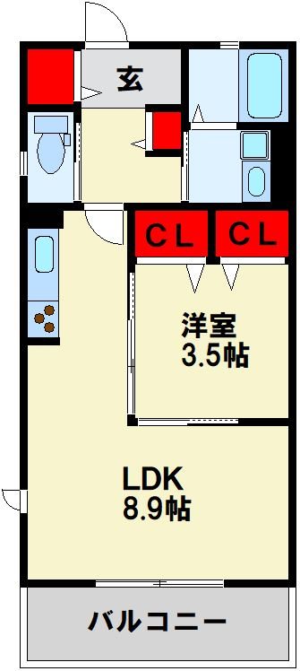 Chime境川  間取り