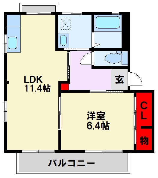 ディアス古屋敷Ⅱ 間取り