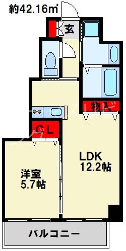 クレスト南小倉 間取り