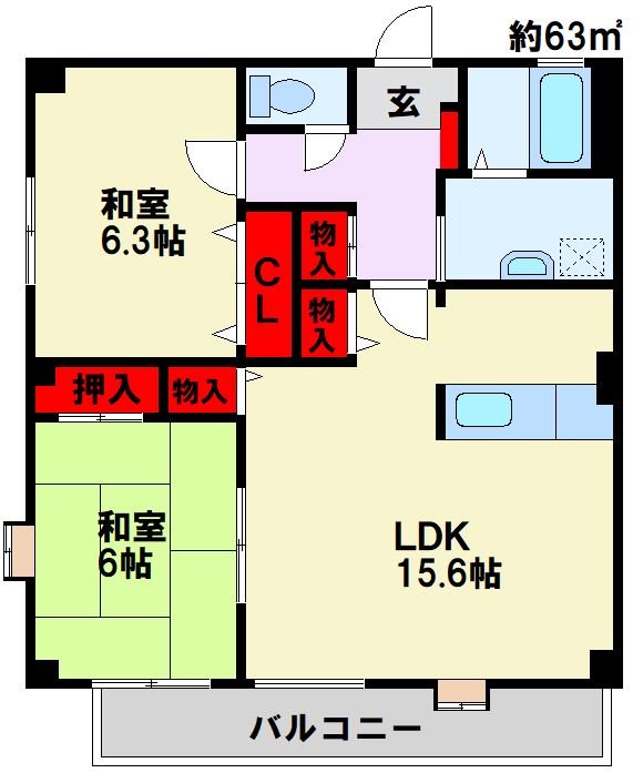 フォブールK 間取り