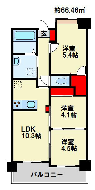 オークランドアサート小倉 間取り