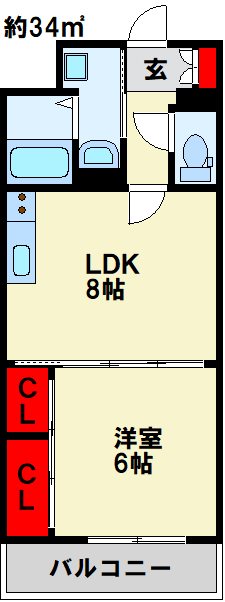ヒット砂津BLD 間取り