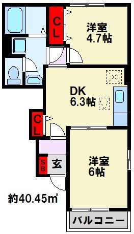 スリーワンスリーヒルズD 間取り