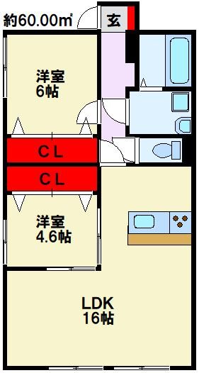 グラシアス B棟 間取り