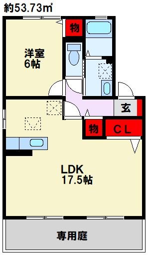 サンスクエア水巻南 A棟  間取り