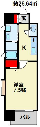 ディアコート門司 出窓付きで日当たりもより良い間取りです。