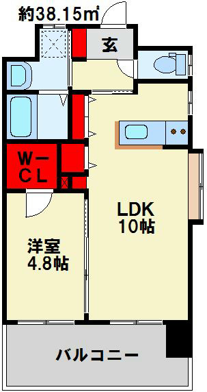 ミーナ原町 収納も多く使いやすい間取りです。