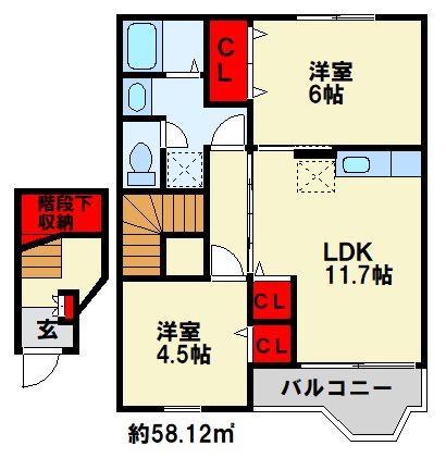 パ－ク・メゾンＭ・Ａ 間取り