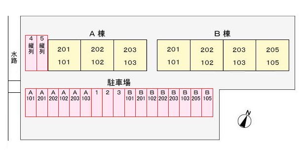 パ－ク・メゾンＭ・Ａ 駐車場配置図