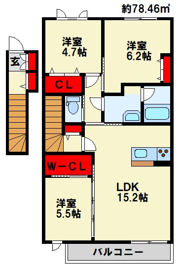 エメラルドタワー　B棟 間取り