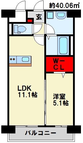 リオ ラクーコ 人気のカウンターキッチンとウォークインクローゼットです。