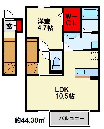 メルヴェーユ下城野 間取り
