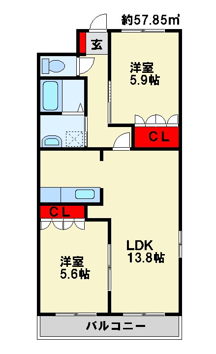 ドリームウィング西宮市 間取り