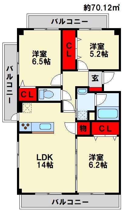ニューガイア高野 間取り