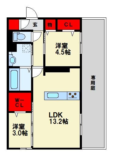 TORISIA陣原 間取り
