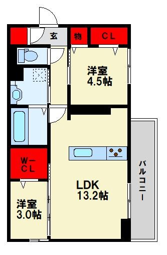 TORISIA陣原 間取り