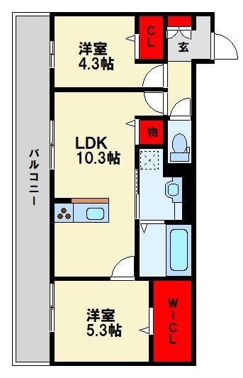 TORISIA陣原 間取り