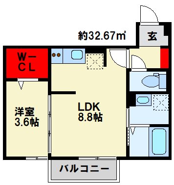 喜宝　Yukuhashi 間取り