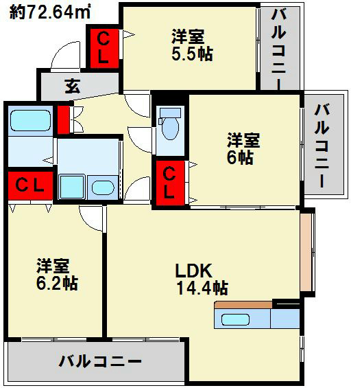 サンシャイン・ポート中井 間取り