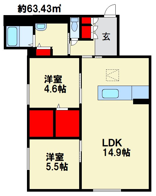 シャーメゾン静  間取り