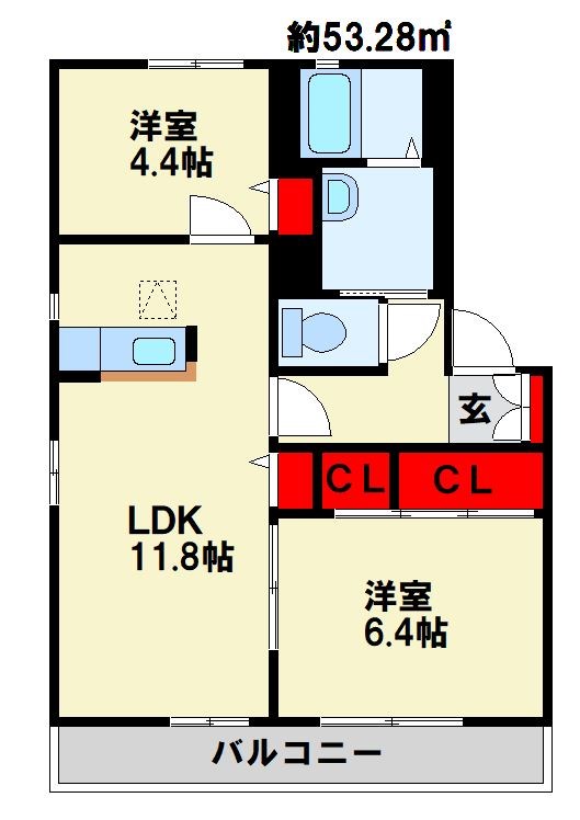 ガーデンシティ今井　Ｃ棟 間取り