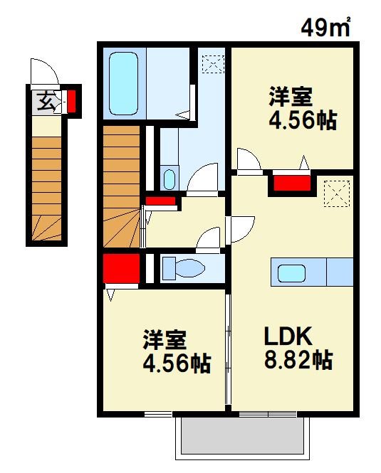 シーズンさくら　B棟 間取り