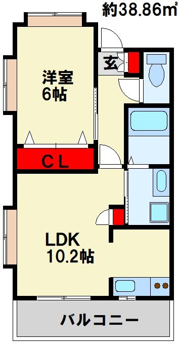 アースコートＹ’ｓシティ香春口 間取り