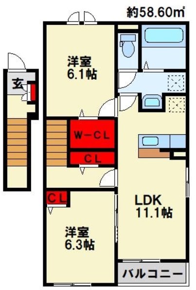 アネーロ　I 間取り