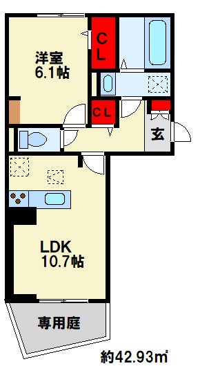 D-roomグランヴィア行事  間取り