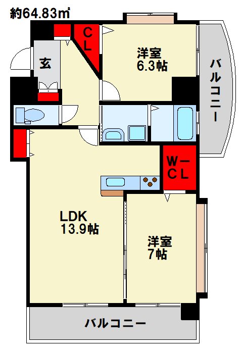 サンシャイン十番館.曽根 間取り図