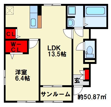 ヴィラルーチェＴ＆Ｔ　A 間取り