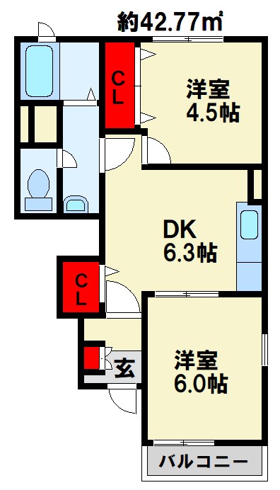 アプローズ参番館 間取り