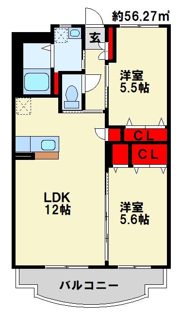 ユーミー徳吉東 間取り