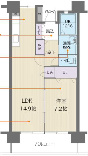 クラシオン木町　25棟 間取り図