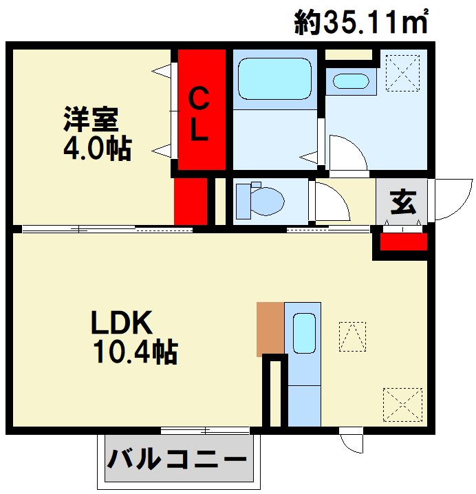 トレス若園館 間取り