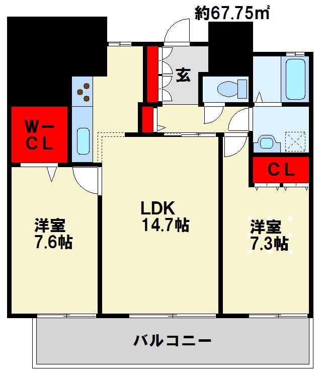 クラシオン木町アネックス 間取り図