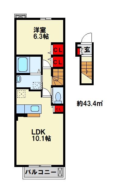 エクセレント本城 Ｂ棟   間取り