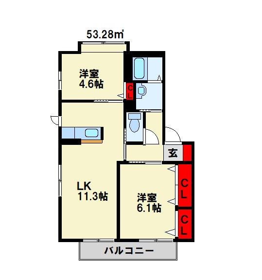 フォレストⅦ 間取り