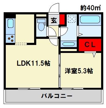 Polonia Kokura-kita 間取り