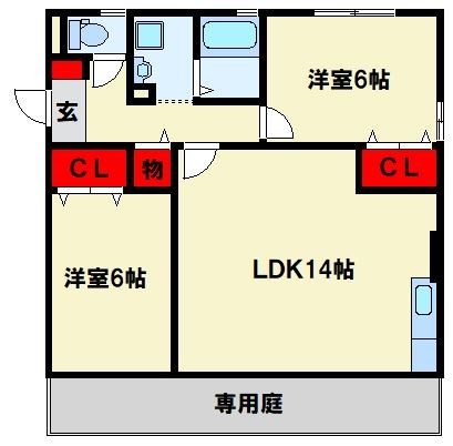 フラージュ　ヴェール M棟 間取り