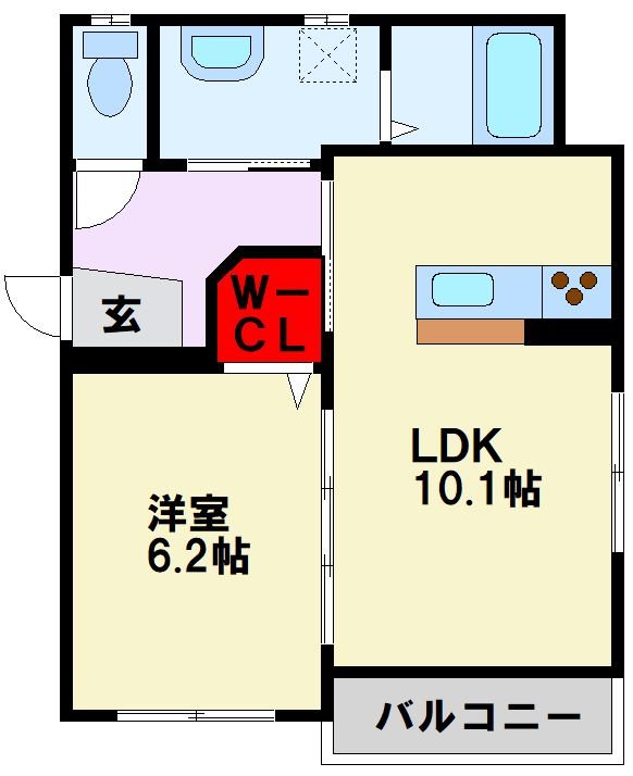 ディアコート穴生 間取り