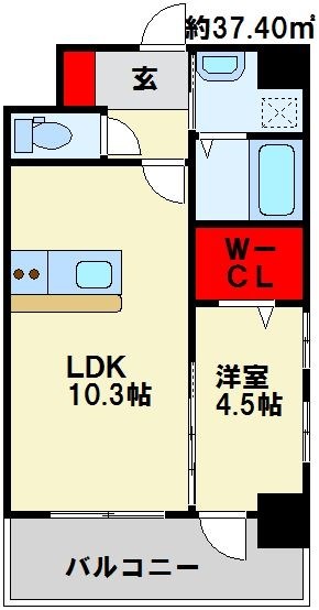 MDI グランデ・ラブロ香春口 人気のカウンターキッチンと広々ウォークインクローゼットです。