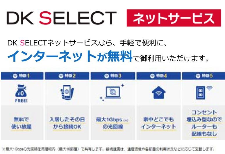 ホワイトハウス弐番館 インターネット使用料が無料です。