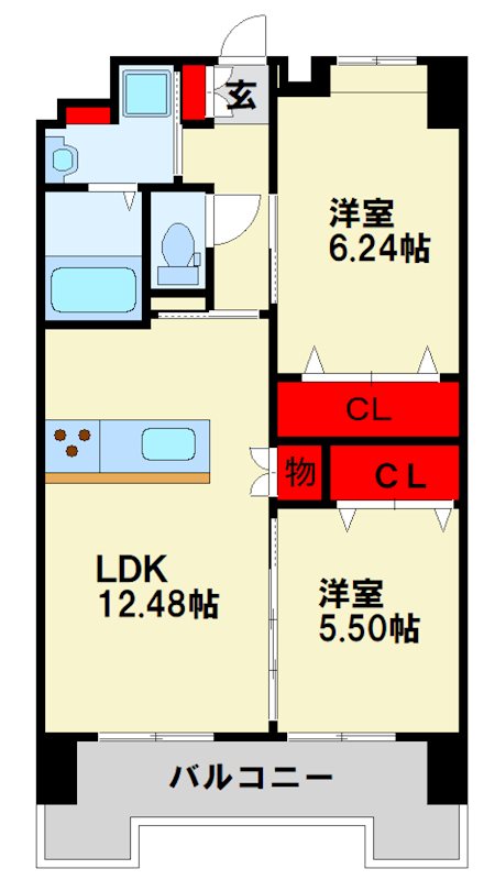ギャラン鷹の巣 間取り