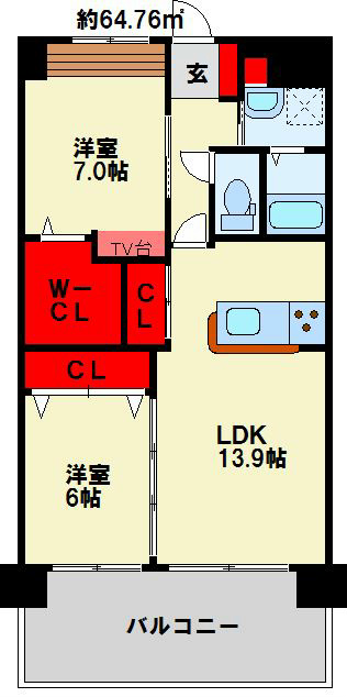 フォーストリングス竪町 間取り