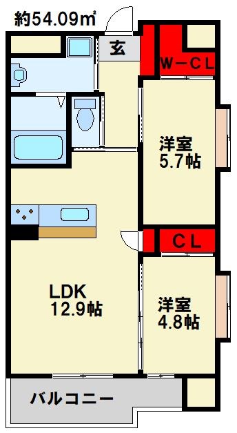 ウイングス折尾 間取り