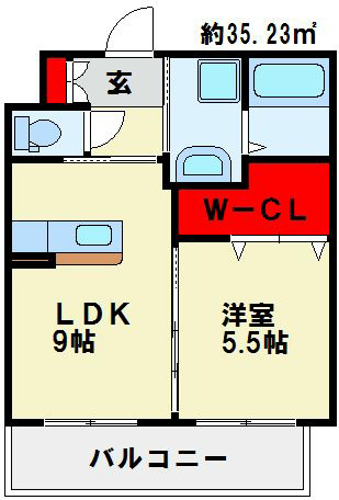 アクシオ小倉 使いやすい間取りです。