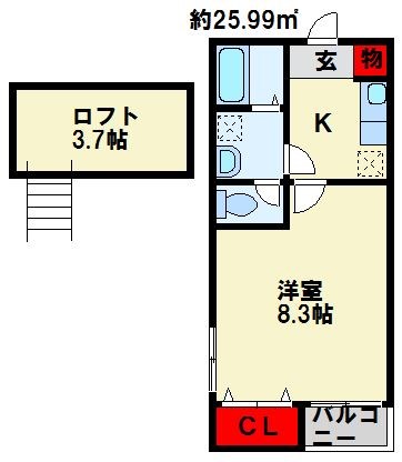 ソレイユ学研台 間取り