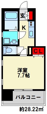 アースコートＹ’sシティ片野新町 間取り