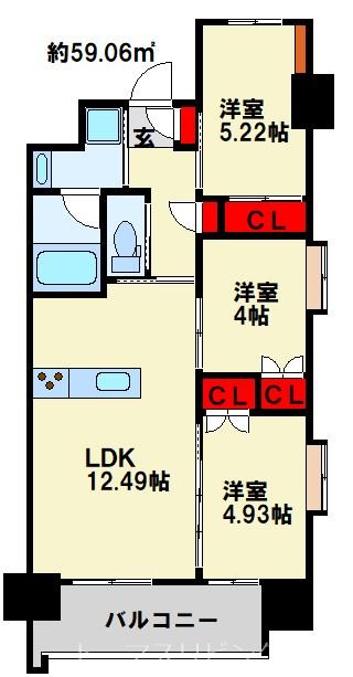 ウィングス到津の森 間取り